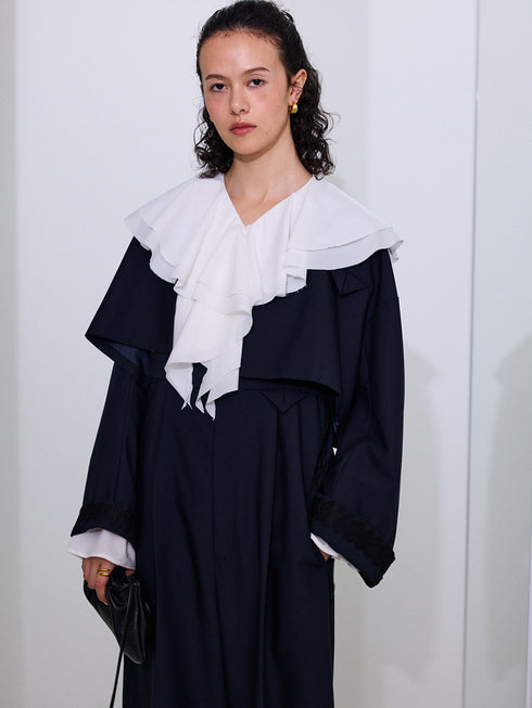 【 予約:12月中旬 】ラッフルブラウス /M254-13045